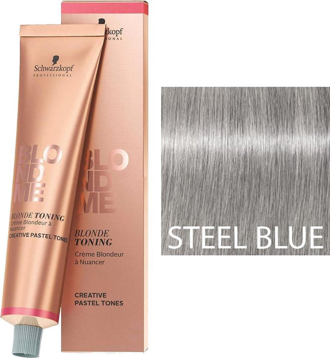 Schwarzkopf Haarverf Blond Me Bond Enforcing Blonde Toning T - Steel Blue