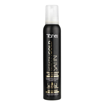 Tahe Keratin Gold Satin Fixing Mousse Strong