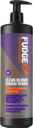 Fudge Clean Blonde Damage Rewind Violet Shampoo - 1000 ml