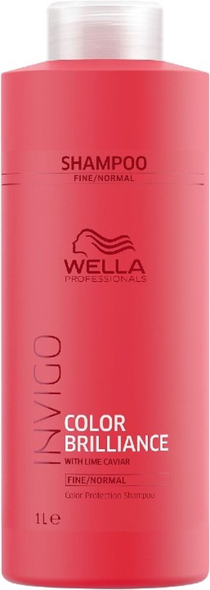 Wella Profesionals Color Brilliance Shampoo fijn/normaal haar 1000ml - Normale shampoo vrouwen - Voor Alle haartypes