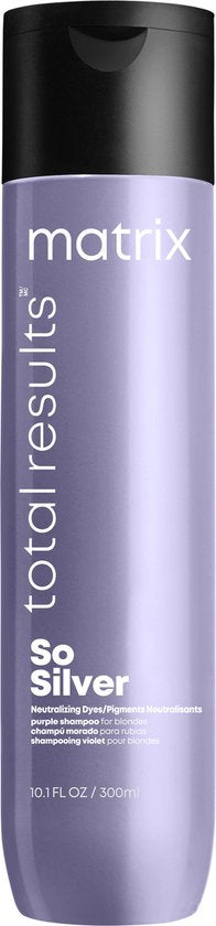 Matrix Total Results So Silver Shampoo – Reinigt en neutraliseert blond, grijs en wit haar – 300 ml