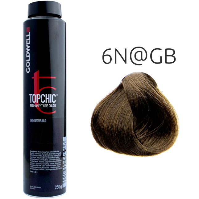 Goldwell - Topchic Bus - The Naturals - 6N@GB Dark Blonde @ Gold Brown - 250g