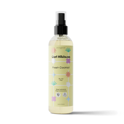 SHANDRANI Curl Hibiscus Fresh Cocktail Mist – Levendige en stralende krullen in één spray, 250ml