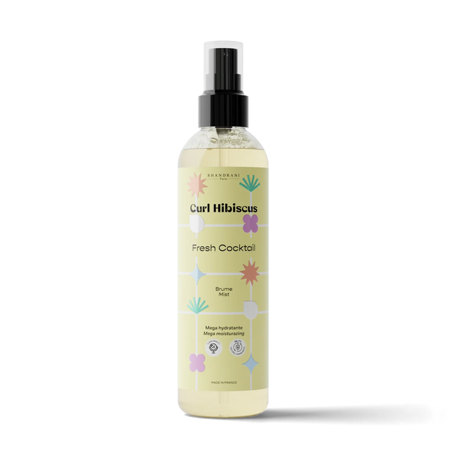 SHANDRANI Curl Hibiscus Fresh Cocktail Mist – Levendige en stralende krullen in één spray, 250ml