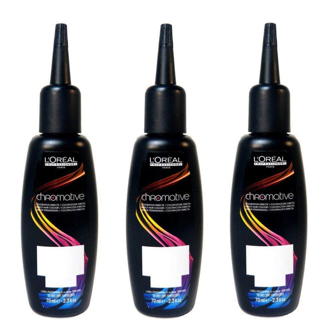 LOreal Professionnel Chromative Direct Feeding Coloration Gift Set 3 x 70ml - 6.60 Intense Cherry