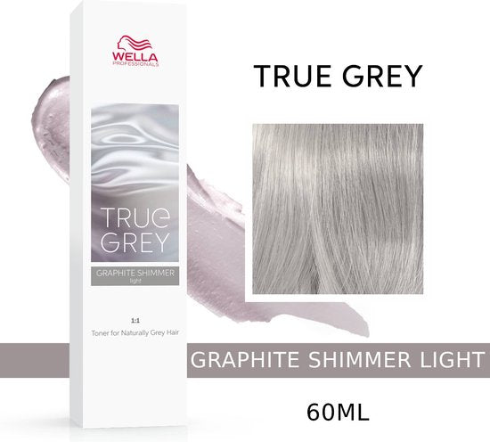 Wella True Grey Graphite Shimmer light Crème Toner - 60ml