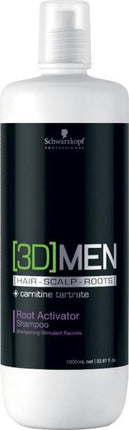 Schwarzkopf 3D Men Root Activator Shampoo - 1000ml