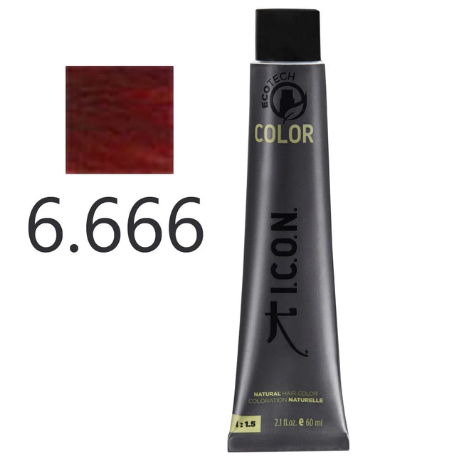 I.c.o.n. Ecotech Color Natural Color 6.666 Intense Red - 60ml