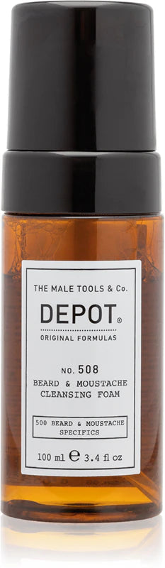 Depot 508 Beard And Moustache Cleansing Foam 100ml | Voor een diepe reiniging van baard en snor