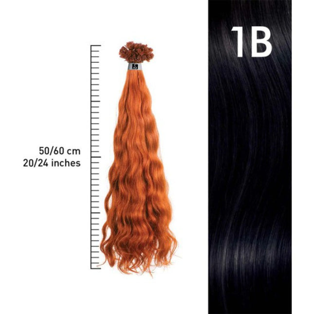 So Cap Original Extension Natural Remys Hair 1B  60cm - ZWART