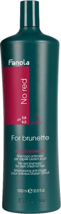 Fanola - No Red - Shampoo for Brunette - 1000ml