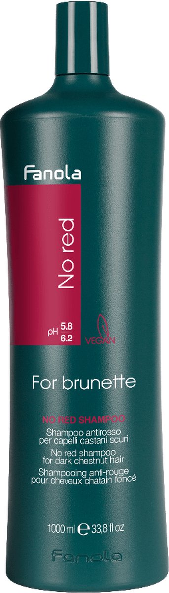 Fanola - No Red - Shampoo for Brunette - 1000ml