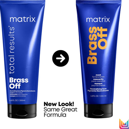 Matrix Total Results Brass Off Mask – Neutraliseert warme, gele en oranje ondertonen – 200 ml