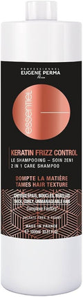 Eugene Perma - Keratin Frizz Control - 2 in 1 Shampoo - Voor Dik Krullend Haar - 1L