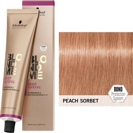 Schwarzkopf Professional - Schwarzkopf BlondMe Deep Toning Peach Sorbet 60ml - New