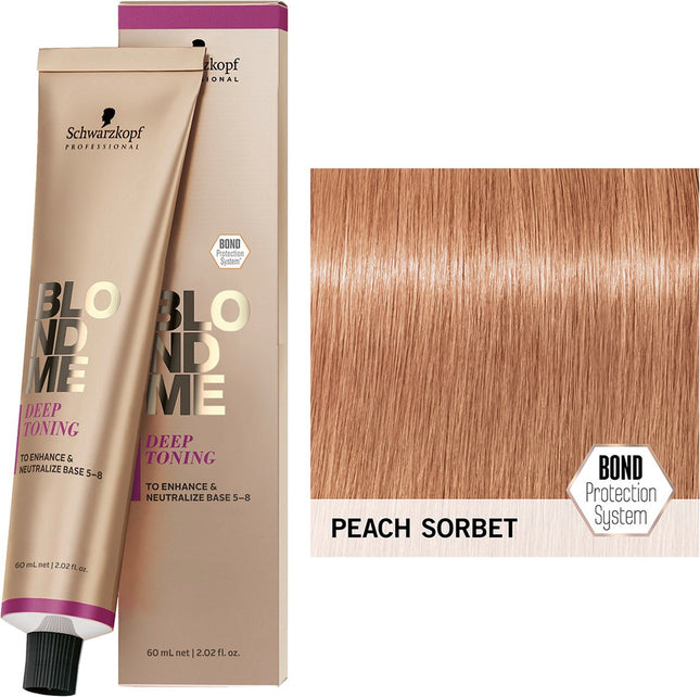 Schwarzkopf Professional - Schwarzkopf BlondMe Deep Toning Peach Sorbet 60ml - New