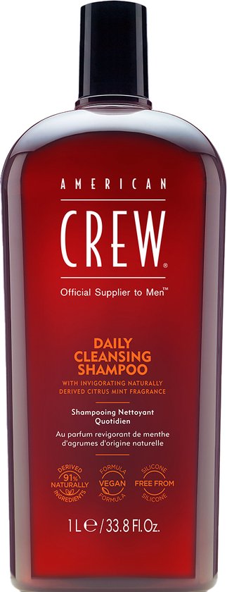 American Crew Daily Cleansing Shampoo 1000 ml - vrouwen - Voor