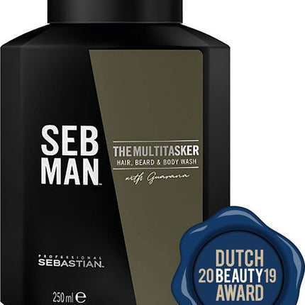 SEB MAN The Multitasker Care 3-in-1 Shampoo 250ml - Normale shampoo vrouwen - Voor Alle haartypes