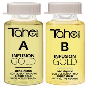 Tahe - Infusion Gold A + B - Strenghtening Treatment for Shine and Nourishment - 2 x 10ml