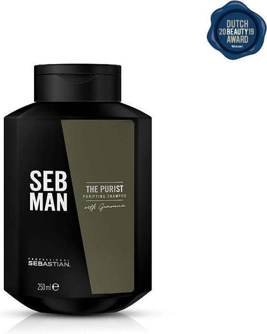 SEB MAN The Purist Purifying Shampoo 250ml - Normale shampoo vrouwen - Voor Alle haartypes