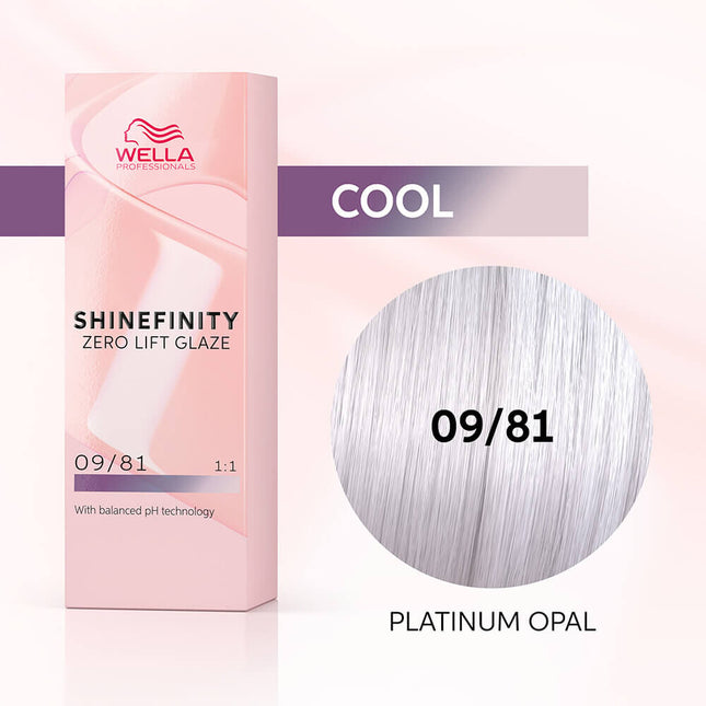 Wella Professionals - Shinefinity Zero Lift Glaze - 09/81 Platinum Opaal - 60ml