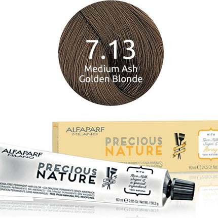 Alfaparf - Precious Nature - Ammonia-Free Permanent Hair Color - 7.13