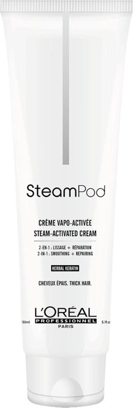 L'Oréal - SteamPod - Steam Activated 2-1 Cream - Crème voor dik haar - 150 ml