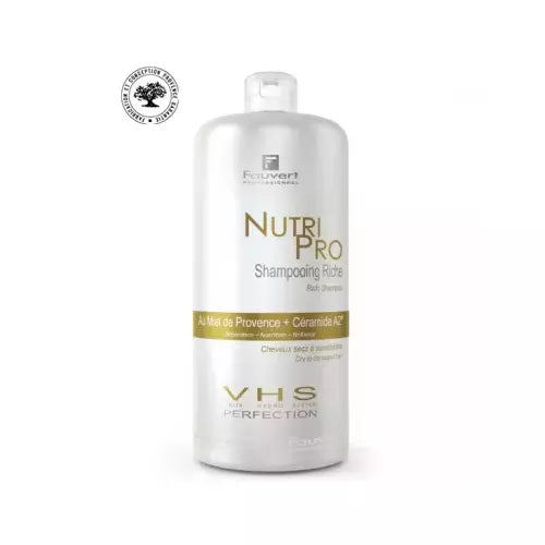 Fauvert Verrijkende Honing Shampoo voor Droog en Beschadigd Haar, 1000 ml