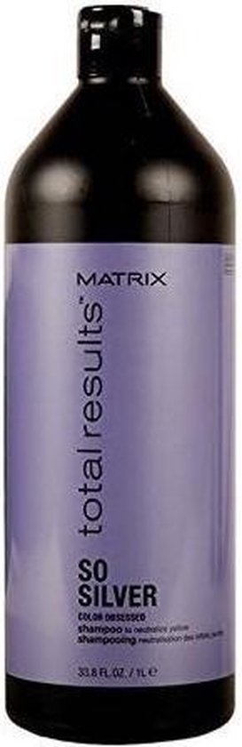 Matrix - Total Results So Silver Color Obsessed Shampoo to Neutralize Yellow Shampoo for neutralize yellow tones - 1000ml