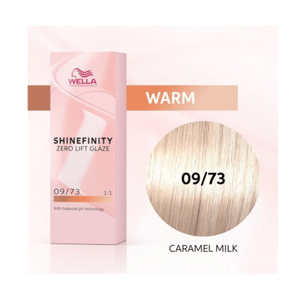 Wella Professionals - Shinefinity Zero Lift Glaze - 09/73 Caramel Milk - 60ml