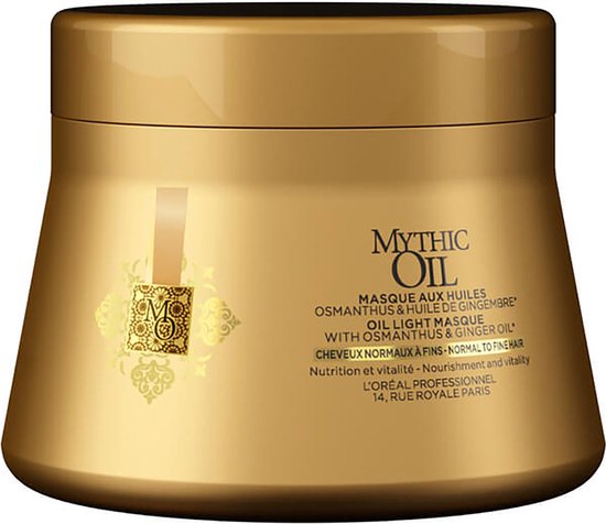 L'Oréal Professionnel Mythic Oil CH - Fijn Haar Masker 200 ml - Haarmasker droog haar