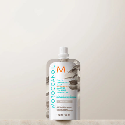 Moroccanoil Color Depositing Mask Platinum - Haarmasker - 30ml