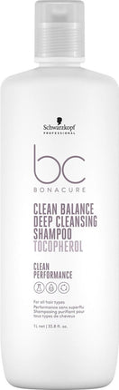 Schwarzkopf Bonacure Clean Balance Deep Cleansing Shampoo 250ml - Normale shampoo vrouwen - Voor Alle haartypes