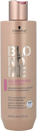Schwarskopf BlondMe All Blondes Light Shampoo 1000ml - Normale shampoo vrouwen - Voor Alle haartypes