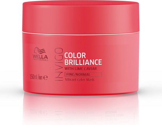 Wella Brilliance Masker fijn / normaal haar -150 ml - Haarmasker droog haar - Haarmasker beschadigd haar