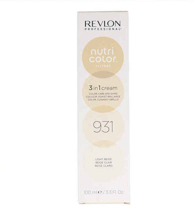 Permanente kleurcrème Revlon Nutri Color 3 in 1 931 - Light Beige (100 ml)