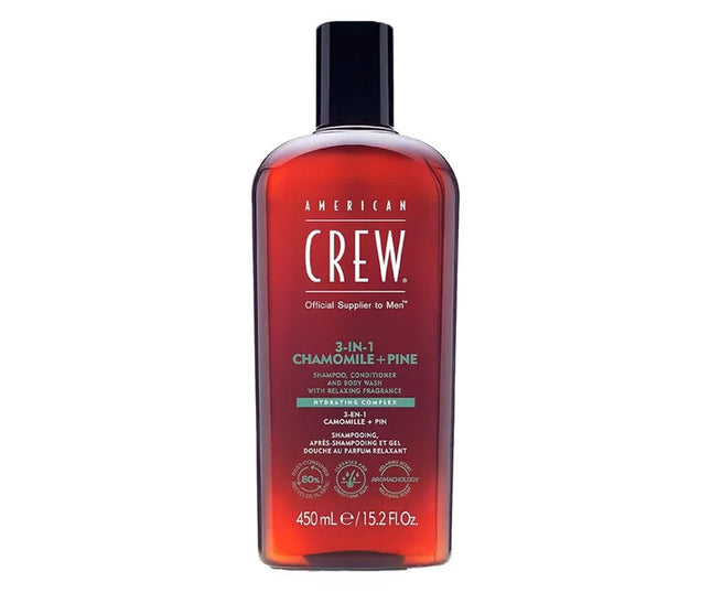 American Crew - 3-in-1 Shampoo, Conditioner & Body-Wash Chamomile & Pine