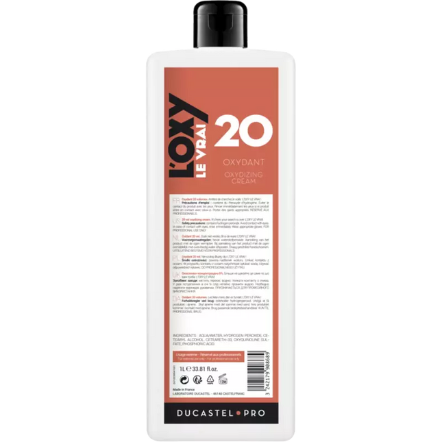 Ducastel Pro L'Oxy Oxydant Cream 1000ml 6%-20VOL