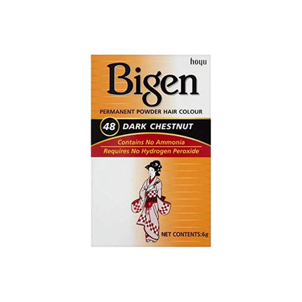 Permanente Kleur Bigen Nº48 Dark Chestnut (6 gr)