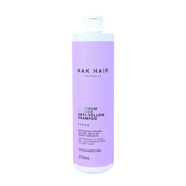 NAK Platinum Blonde Anti-Yellow Shampoo 375ml - Normale shampoo vrouwen