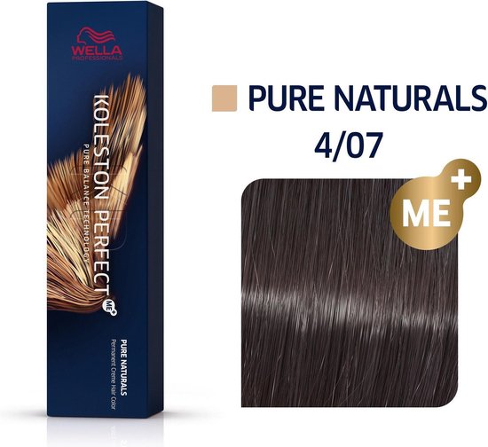 Wella Professionals Koleston Perfect - Haarverf - 4/07 Pure Naturals - 60ml