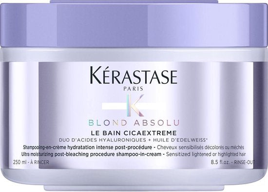 Kérastase Blond Absolu Bain Cicaextreme Shampoo-in-Crème - Intens hydraterende shampoo voor poreus en ontkleurd haar - 250 ml