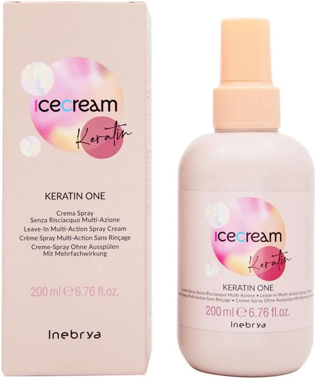 Inebrya - Ice Cream Keratin - Leave-In Multi Action Spray Cream - 200ml