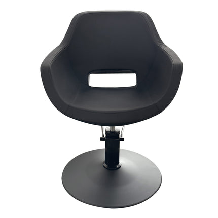 Hairsup Elegante Kappersstoel -  Mat Zwart