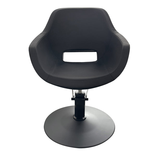 Hairsup Elegante Kappersstoel -  Mat Zwart