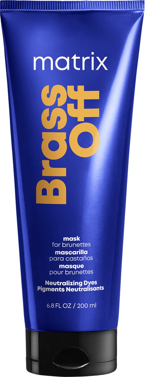 Matrix Total Results Brass Off Mask – Neutraliseert warme, gele en oranje ondertonen – 200 ml