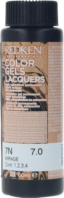 Permanente kleur Redken Color Gel Lacquers 7N-mirage 60ml