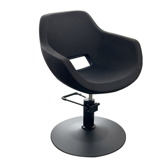 Hairsup Elegante Kappersstoel -  Mat Zwart