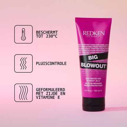 Redken Big Blowout Gel – Voor volume en textuur met een zachte finish – 100 ml