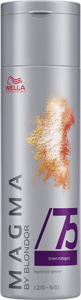 Wella - Color - Magma by Blondor - Pigmented Lightener - /75 Bruin Mahonie - 120 gr